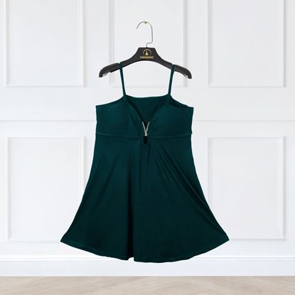 تصویر لباس خواب راحتی کاپ دار سبز 1008