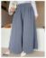 تصویر دامن شلواری کمر کش طوسی 8461