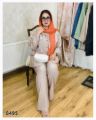 تصویر ست شومیز و شلوار اسپرت کرمی 8495