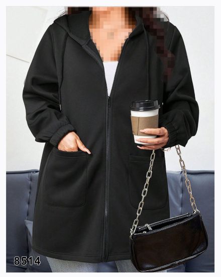 تصویر سویشرت کلاهدار جلوزیپ 8514