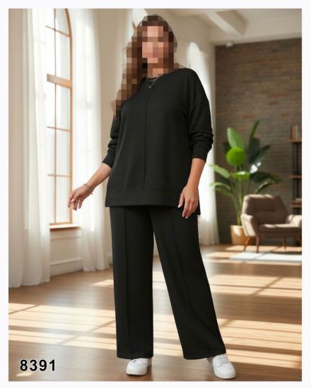 تصویر ست اسپرت تونیک دنباله دار و شلوار 8391