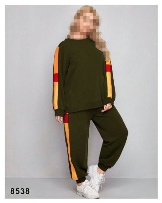 تصویر ست تیشرت و شلوار اسپرت سبز 8538