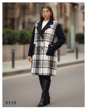 تصویر پالتو چهاردکمه یقه انگلیسی 8539