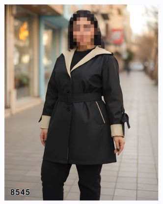 تصویر بارانی اسپرت کلاهدار 8545