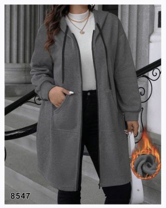 تصویر سوشرت جیب کانگورویی جلوزیپ زغالی 8547