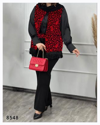 تصویر ژیله با کمربند اسپرت قرمز 8548