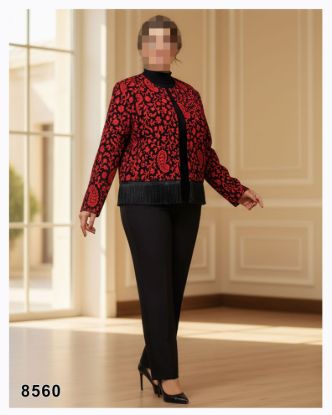 تصویر کراپ کت مجلسی ریشه دار 8560