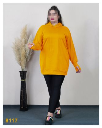 تصویر تونیک کلاهدار انگشتی زرد 8117