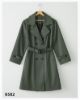تصویر بارانی یقه انگلیسی بلند سبز 8582