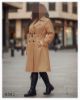 تصویر بارانی یقه انگلیسی بلند نسکافه ای 8583